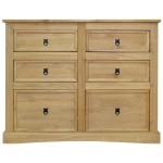 vidaXL Dulap, gama Corona, 110x43x81 cm, pin mexican vidaXL Dulap, gama Corona, 110x43x81 cm, pin mexican