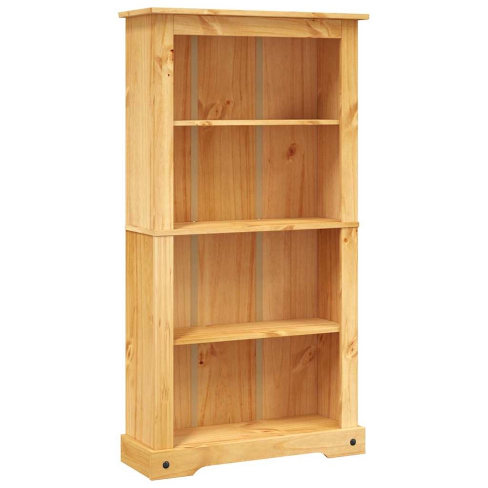 vidaXL Bibliotecă 4 rafturi pin, stil mexican Corona 80x29x150 cm
