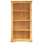 vidaXL Bibliotecă 4 rafturi pin, stil mexican Corona 80x29x150 cm vidaXL Bibliotecă 4 rafturi pin, stil mexican Corona 80x29x150 cm