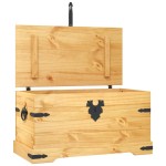 vidaXL Cufăr depozitare din pin mexican Corona Range 91 x 49,5 x 47 cm vidaXL Cufăr depozitare din pin mexican Corona Range 91 x 49,5 x 47 cm