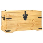 vidaXL Cufăr depozitare din pin mexican Corona Range 91 x 49,5 x 47 cm vidaXL Cufăr depozitare din pin mexican Corona Range 91 x 49,5 x 47 cm