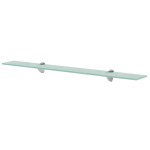 vidaXL Raft suspendat din sticlă, 80 x 10 cm, 8 mm vidaXL Raft suspendat din sticlă, 80 x 10 cm, 8 mm