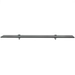 vidaXL Raft suspendat din sticlă, 80 x 10 cm, 8 mm vidaXL Raft suspendat din sticlă, 80 x 10 cm, 8 mm