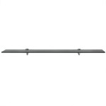 vidaXL Raft suspendat din sticlă, 90 x 10 cm, 8 mm vidaXL Raft suspendat din sticlă, 90 x 10 cm, 8 mm