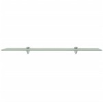 vidaXL Raft suspendat din sticlă, 80 x 10 cm, 8 mm vidaXL Raft suspendat din sticlă, 80 x 10 cm, 8 mm