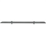 vidaXL Raft suspendat din sticlă, 80 x 20 cm, 8 mm