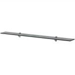 vidaXL Raft suspendat din sticlă, 100 x 20 cm, 8 mm vidaXL Raft suspendat din sticlă, 100 x 20 cm, 8 mm