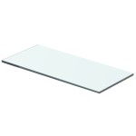 vidaXL Raft din sticlă transparentă, 40 x 12 cm