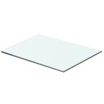 vidaXL Raft din sticlă transparentă, 40 x 25 cm