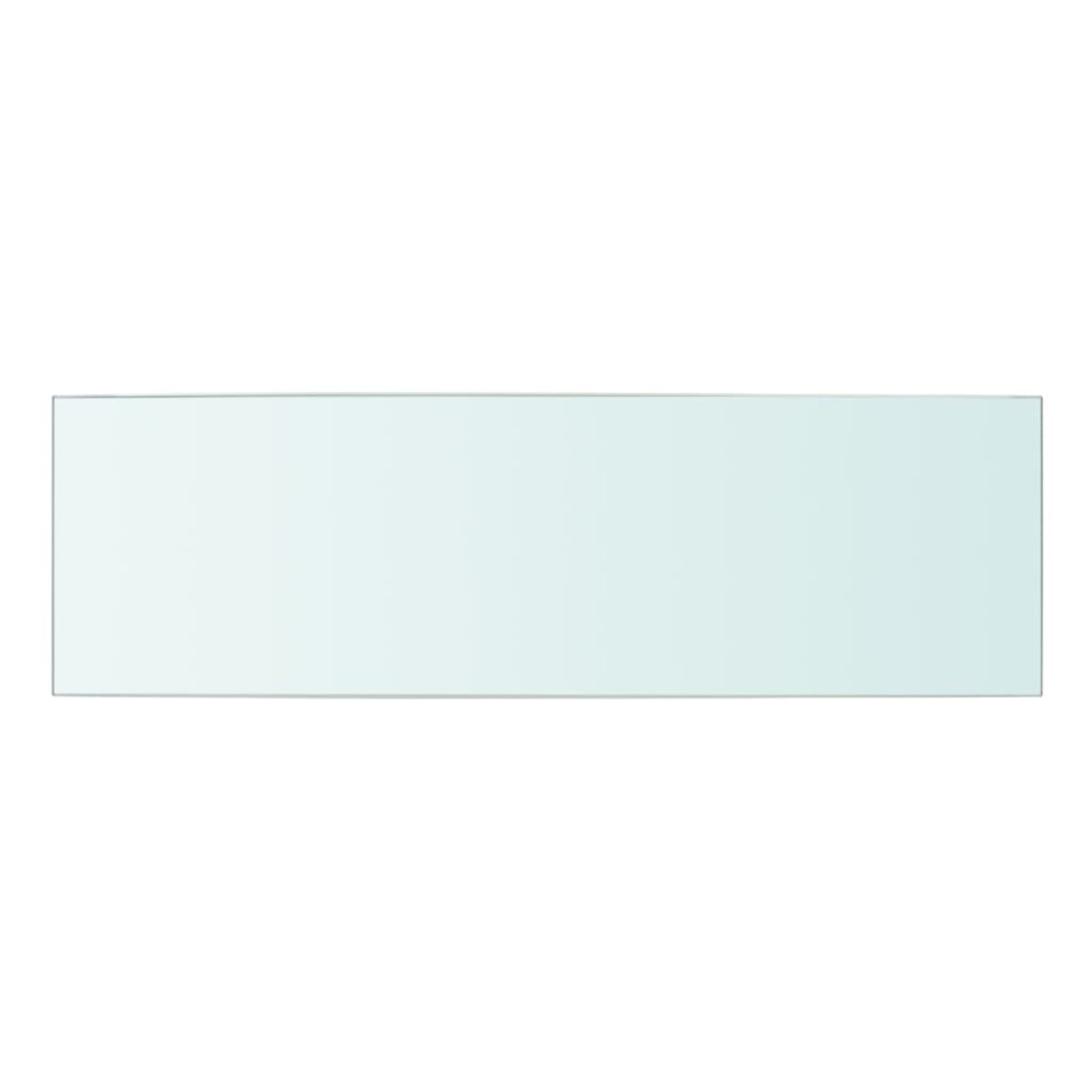 vidaXL Raft din sticlă transparentă, 50 x 15 cm