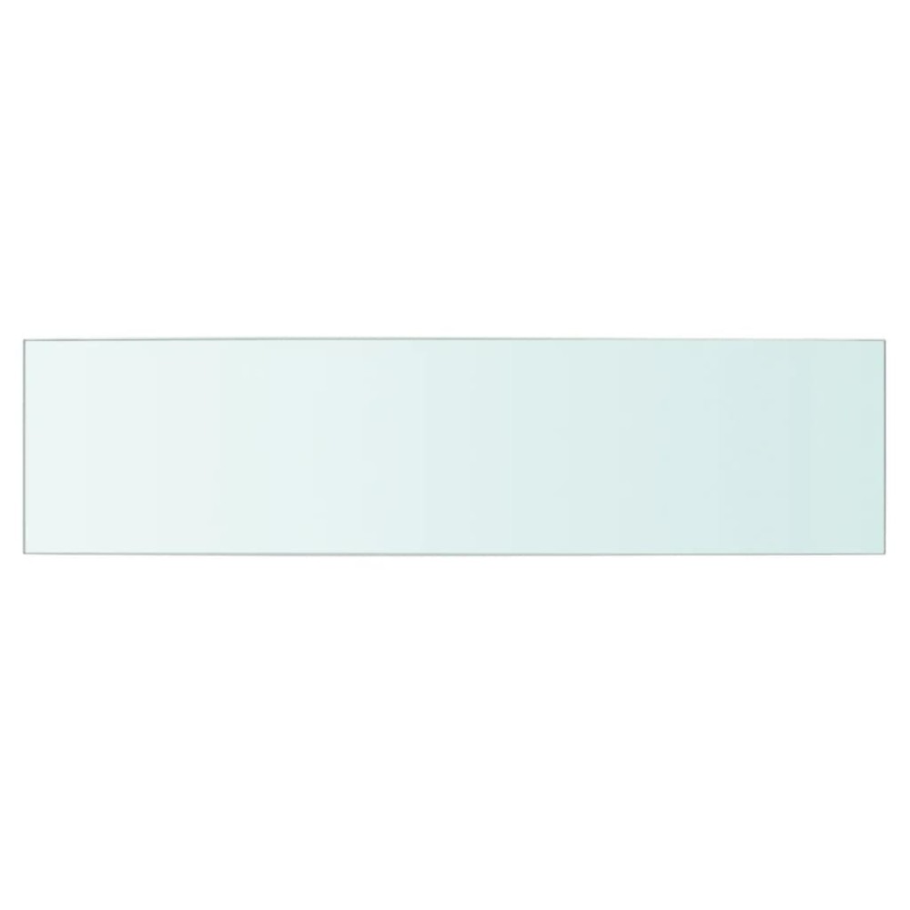 vidaXL Raft din sticlă transparentă, 60 x 15 cm