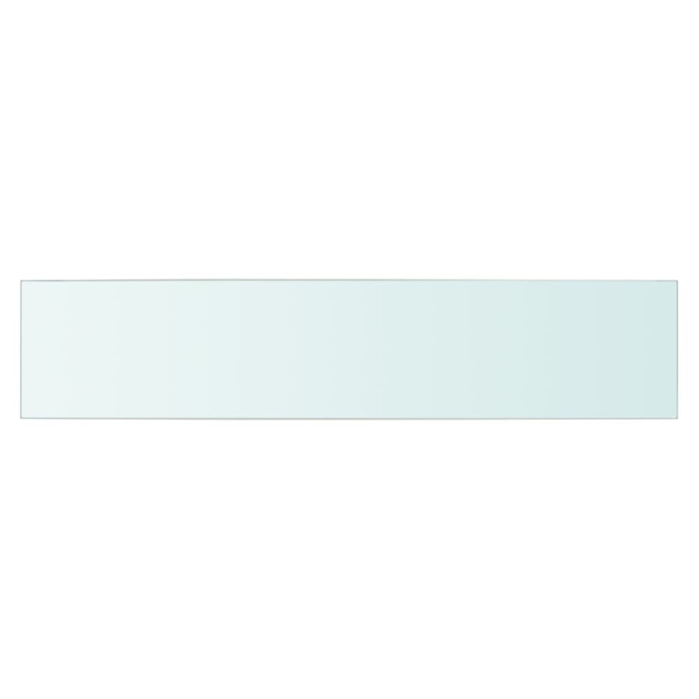 vidaXL Raft din sticlă transparentă, 70 x 15 cm