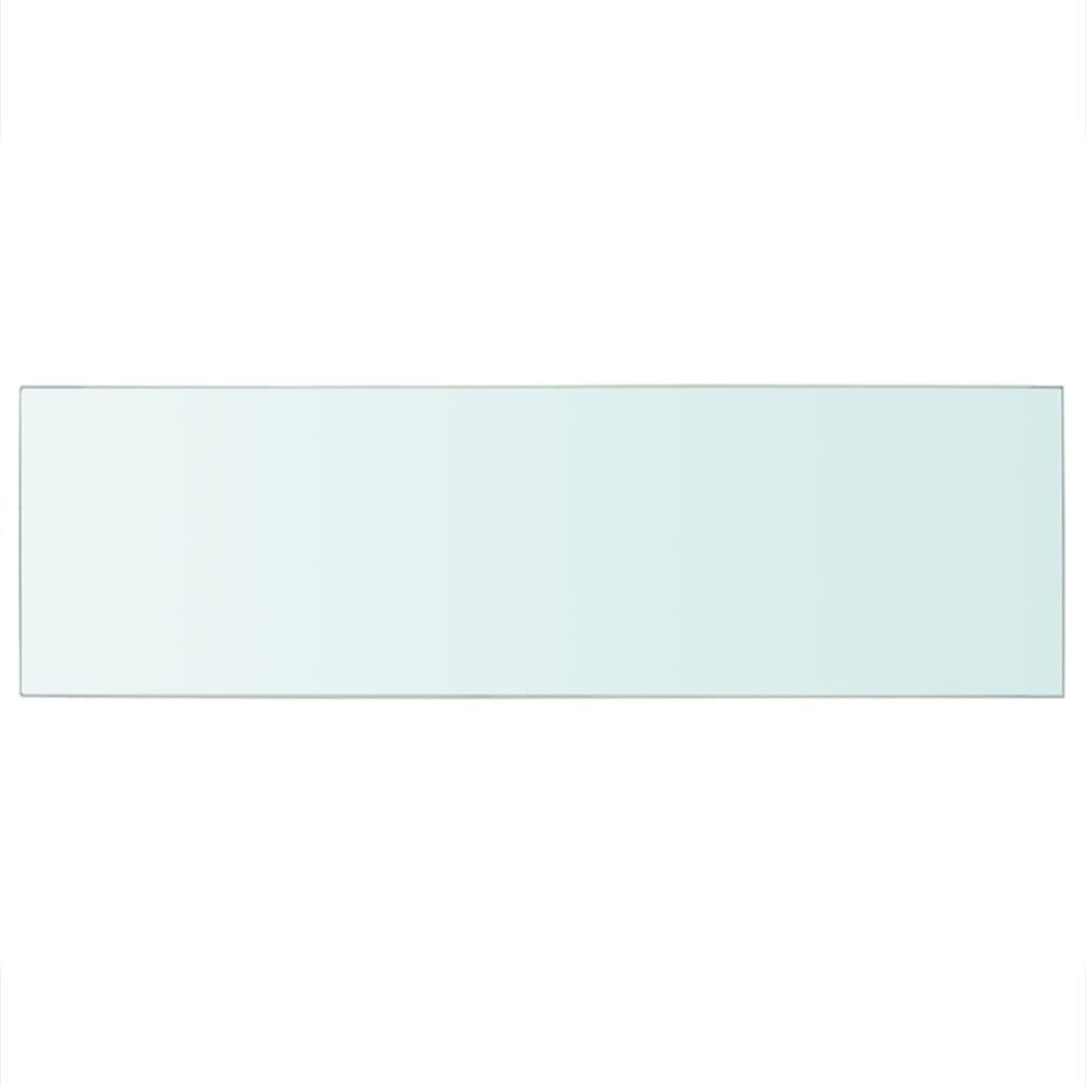 vidaXL Raft din sticlă transparentă, 80 x 25 cm