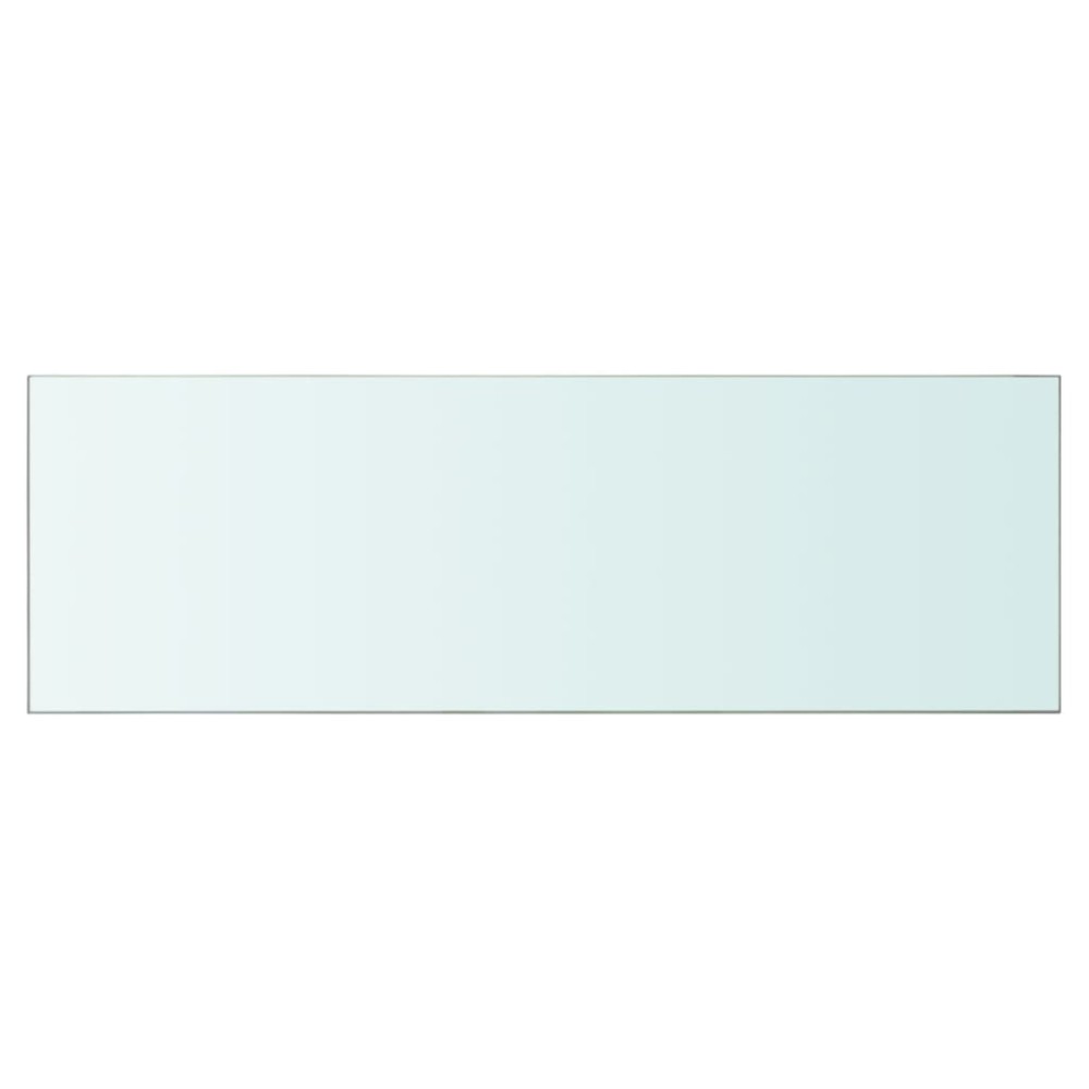vidaXL Raft din sticlă transparentă, 90 x 30 cm