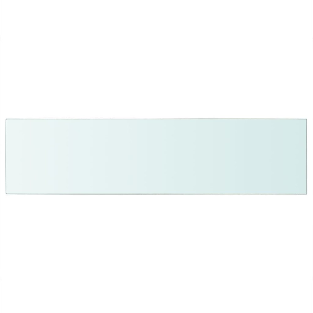 vidaXL Raft din sticlă transparentă, 100 x 25 cm