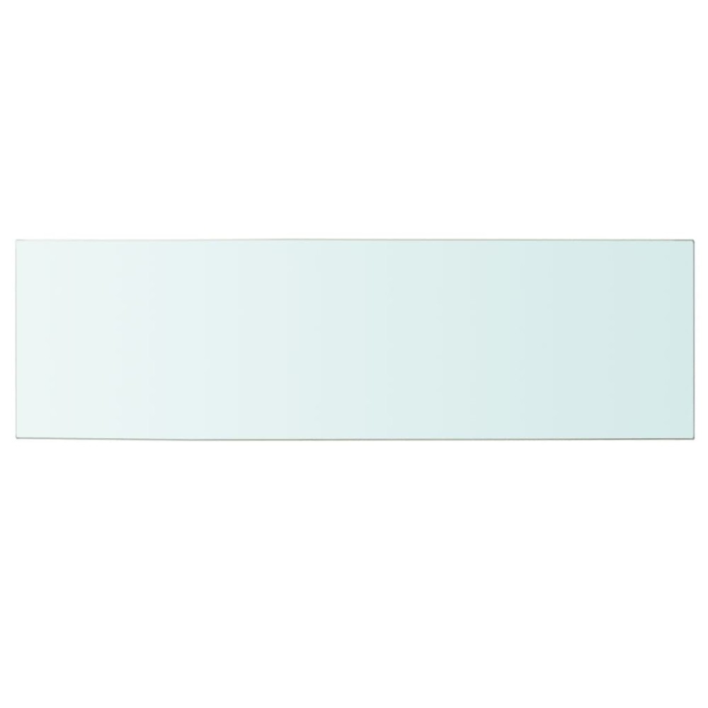 vidaXL Raft din sticlă transparentă, 100 x 30 cm