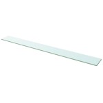 vidaXL Raft din sticlă transparentă, 110 x 12 cm vidaXL Raft din sticlă transparentă, 110 x 12 cm
