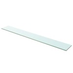 vidaXL Raft din sticlă transparentă, 110 x 15 cm vidaXL Raft din sticlă transparentă, 110 x 15 cm
