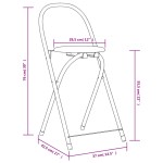 vidaXL Set masă și scaune de bucătărie pliante MDF, negru, 5 piese vidaXL Set masă și scaune de bucătărie pliante MDF, negru, 5 piese
