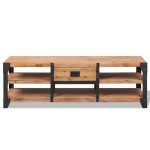 vidaXL Comodă TV din lemn masiv de acacia 140 x 40 x 45 cm