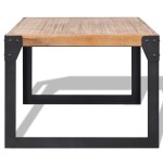 vidaXL Măsuță de cafea din lemn masiv de acacia, 100 x 60 x 45 cm