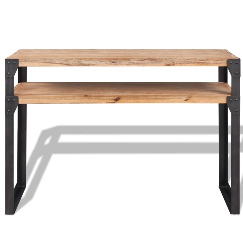 vidaXL Masă consolă din lemn masiv de acacia 120 x 40 x 85 cm