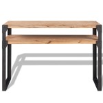 vidaXL Masă consolă din lemn masiv de acacia 120 x 40 x 85 cm vidaXL Masă consolă din lemn masiv de acacia 120 x 40 x 85 cm