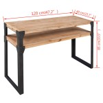 vidaXL Masă consolă din lemn masiv de acacia 120 x 40 x 85 cm vidaXL Masă consolă din lemn masiv de acacia 120 x 40 x 85 cm
