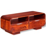 vidaXL Măsuță de cafea din lemn masiv de acacia, 90 x 40 x 35 cm