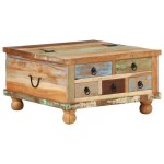 vidaXL Măsuță de cafea, 70 x 70 x 38 cm, lemn reciclat vidaXL Măsuță de cafea, 70 x 70 x 38 cm, lemn reciclat