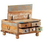 vidaXL Măsuță de cafea, 70 x 70 x 38 cm, lemn reciclat vidaXL Măsuță de cafea, 70 x 70 x 38 cm, lemn reciclat