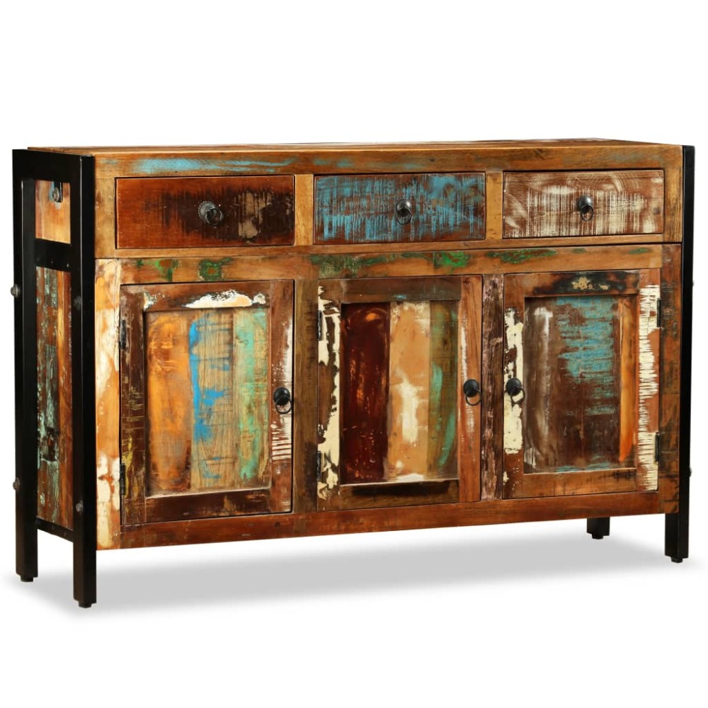 vidaXL Bufet din lemn masiv reciclat, 120x35x76 cm
