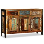 vidaXL Bufet din lemn masiv reciclat, 120x35x76 cm