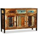 vidaXL Bufet din lemn masiv reciclat, 120x35x76 cm