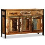 vidaXL Bufet din lemn masiv reciclat, 120x35x76 cm