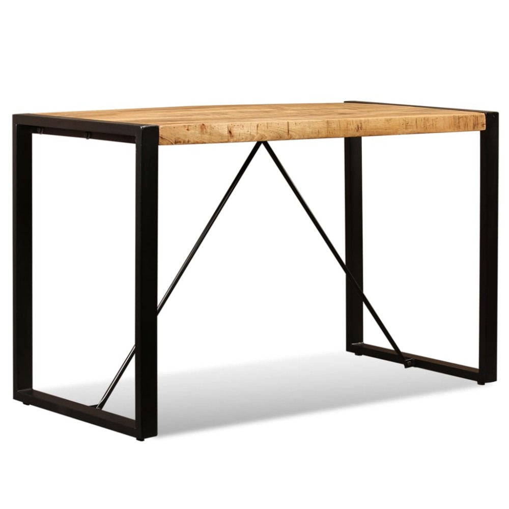 vidaXL Masă de bucătărie, lemn masiv de mango nefinisat, 120 cm