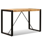 vidaXL Masă de bucătărie, lemn masiv de mango nefinisat, 120 cm