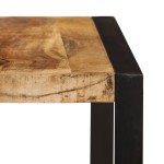 vidaXL Masă de bucătărie, lemn masiv de mango nefinisat, 180 cm