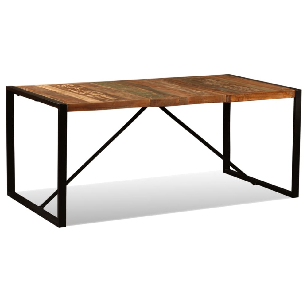vidaXL Masă de bucătărie, 180 cm, lemn masiv reciclat,
