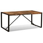 vidaXL Masă de bucătărie, 180 cm, lemn masiv reciclat, vidaXL Masă de bucătărie, 180 cm, lemn masiv reciclat,