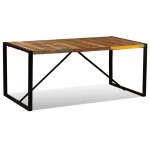 vidaXL Masă de bucătărie, 180 cm, lemn masiv reciclat, vidaXL Masă de bucătărie, 180 cm, lemn masiv reciclat,