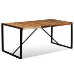 vidaXL Masă de bucătărie, 180 cm, lemn masiv reciclat, vidaXL Masă de bucătărie, 180 cm, lemn masiv reciclat,