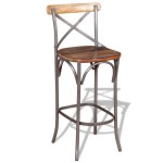 vidaXL Scaun de bar, lemn masiv reciclat vidaXL Scaun de bar, lemn masiv reciclat