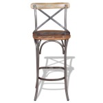 vidaXL Scaun de bar, lemn masiv reciclat vidaXL Scaun de bar, lemn masiv reciclat