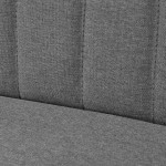 vidaXL Canapea din material textil 117 x 55,5 x 77 cm, gri deschis vidaXL Canapea din material textil 117 x 55,5 x 77 cm, gri deschis