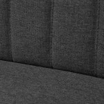 vidaXL Canapea din material textil, 117 x 55,5 x 77 cm, gri închis vidaXL Canapea din material textil, 117 x 55,5 x 77 cm, gri închis