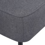 vidaXL Scaun cocktail, gri închis, material textil