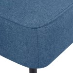 vidaXL Scaun cocktail, albastru, material textil
