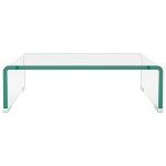 vidaXL Stativ TV/monitor, sticlă transparentă, 40x25x11 cm