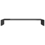 vidaXL Stand TV/Suport monitor sticlă, 90x30x13 cm, negru vidaXL Stand TV/Suport monitor sticlă, 90x30x13 cm, negru